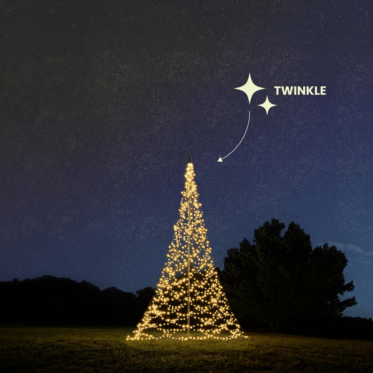 Fairybell Standaard | 6 meter | 1200 LED-lampjes | Warm wit | Twinkle | Pre-order