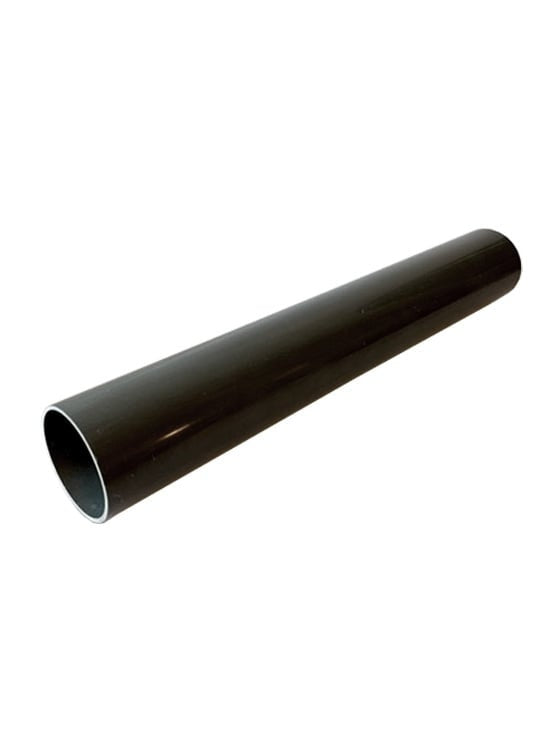 Mât De Drapeau Divisible 8 Mètres Noir - Tube Sol, Corde Et Pointe Dorée Inclus