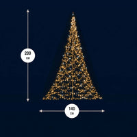 Fairybell Stand-alone Tree | 2 Metre | 300 LED lights | Incl. mast | Warm white | Twinkle