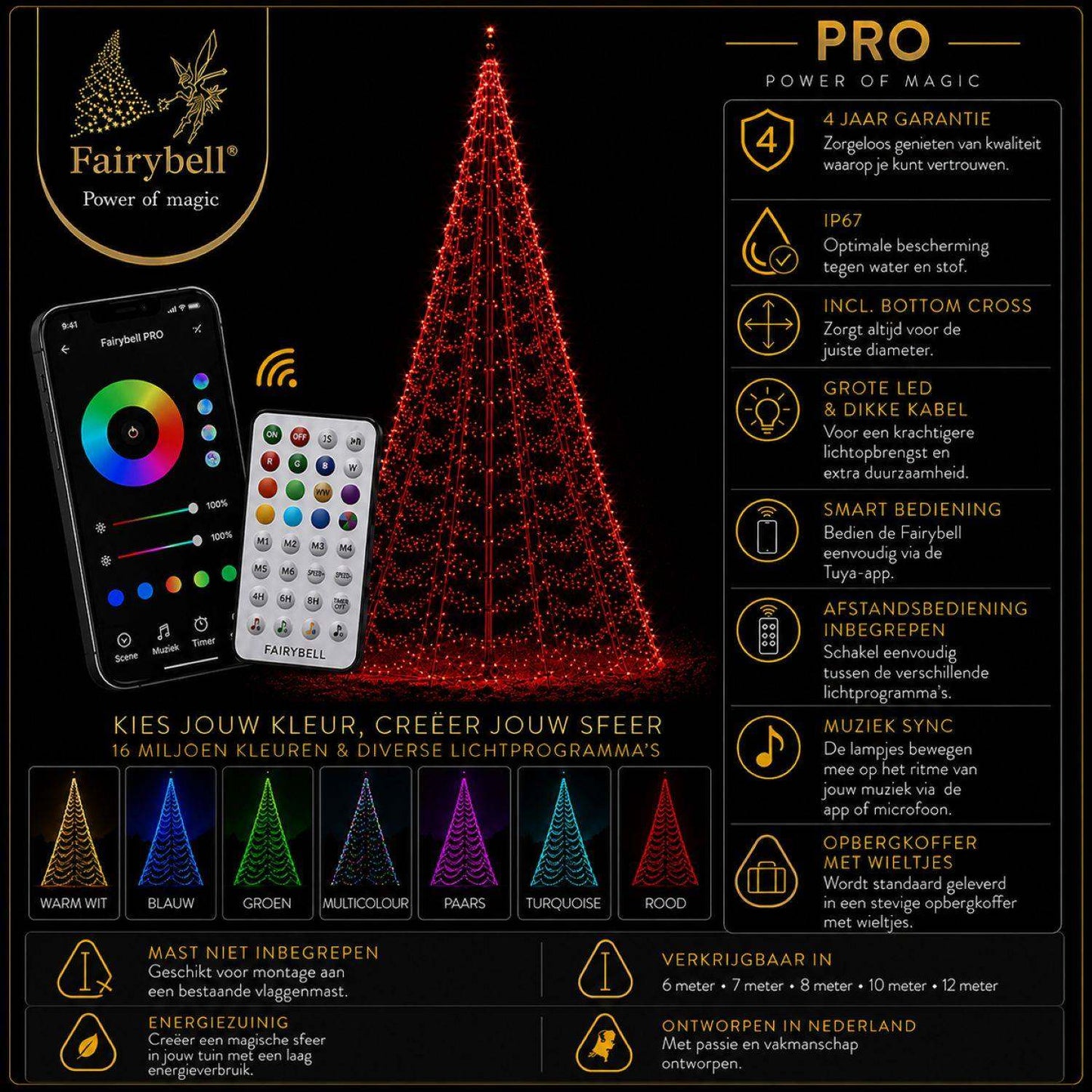 Fairybell Pro | 10 Meter | 1792 LED-Lichter | Smart Magic |