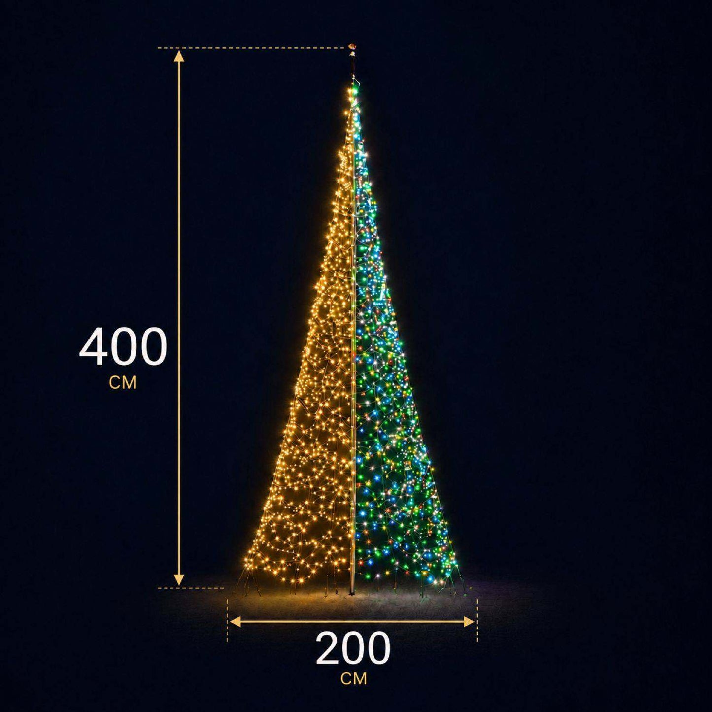 Fairybell Premium | 4 Meter | 1536 LED-Lichter | Luminous Switch |