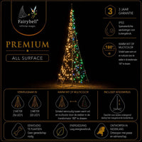 Fairybell Premium | 3 metre | 320 LED lights | Including pole | Luminous Switch | All Surface