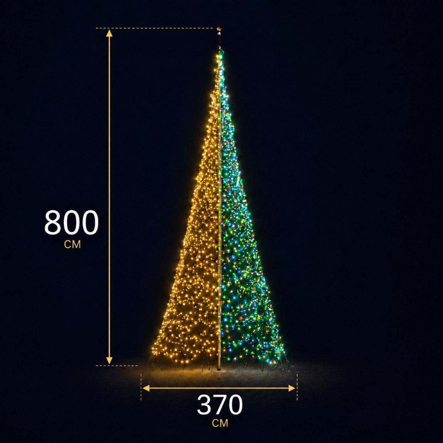 Fairybell Premium | 8 Meter | 1536 LED-Lichter | Luminous Switch |