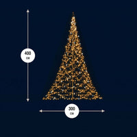 Fairybell Standard | 4 Meter | 864 LED-Lichter | Inklusive Mast | Warmweiß | Twinkle