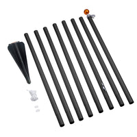 Fairybell | Deelbare Vlaggenmast | 6 meter | Zwart