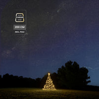 Fairybell Standard | 2 metres | 300 LED lights | Includes pole | Warm white |