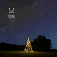 Fairybell Standaard | 3 meter | 480 LED-lampjes | Inclusief mast | Warm wit | Pre-order