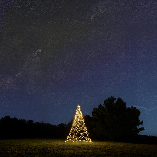 Fairybell Standaard | 3 meter | 480 LED-lampjes | Inclusief mast | Warm wit