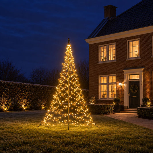 Fairybell Standaard | 3 meter | 480 LED-lampjes | Inclusief mast | Warm wit | Pre-order