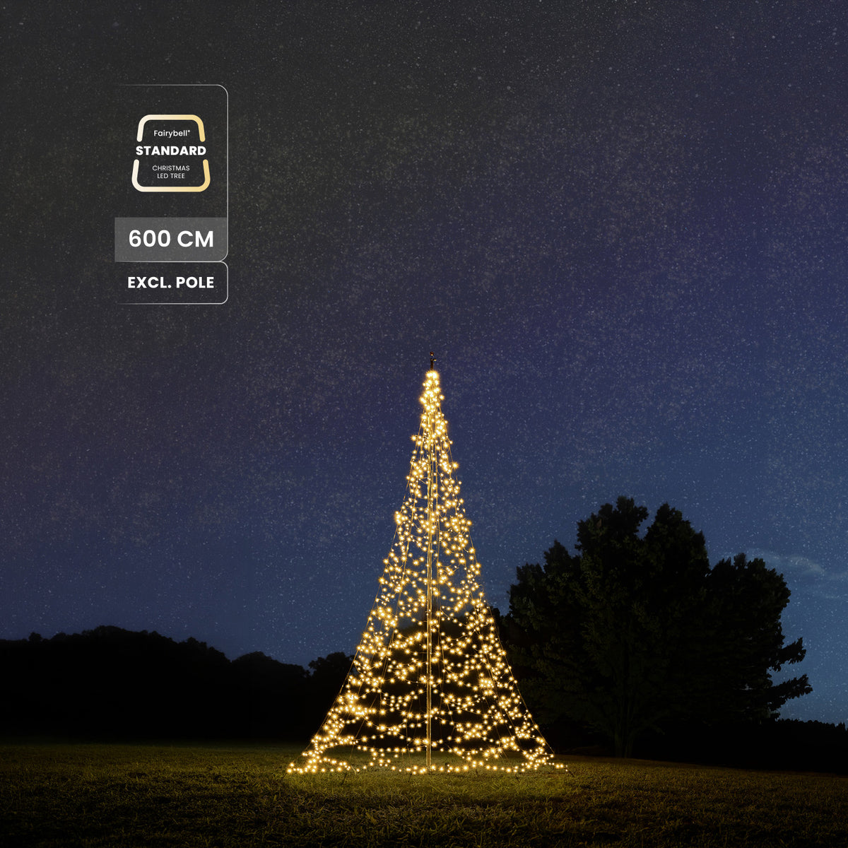 Fairybell Standaard | 6 meter | 1200 LED-lampjes | Warm wit | Pre-order