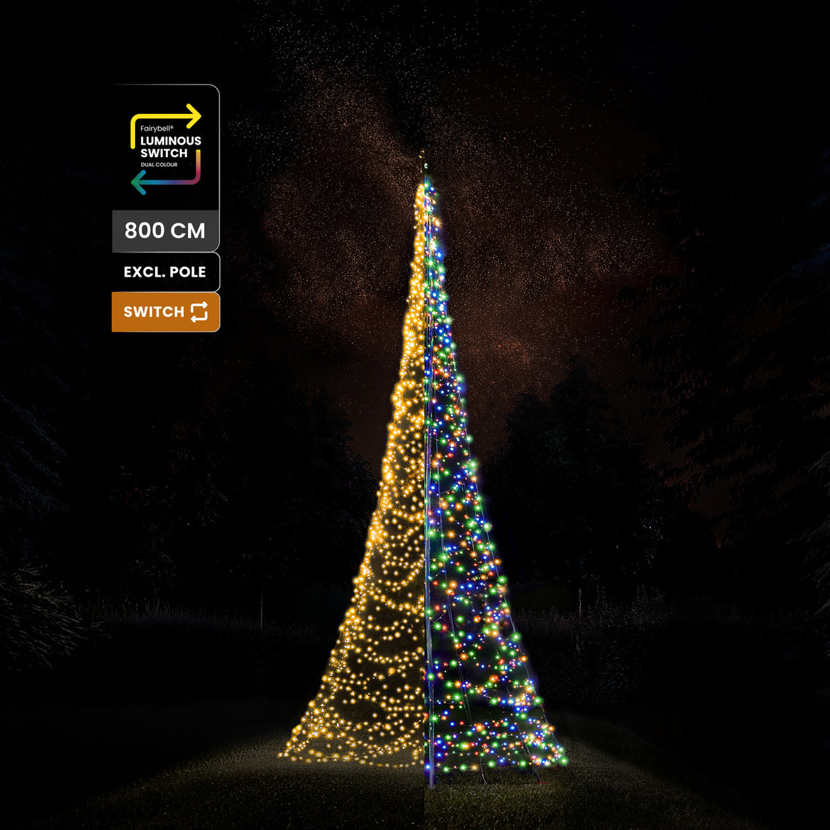 Fairybell Premium | 8 meter | 1536 LED-lampjes | Luminous Switch | Pre-order