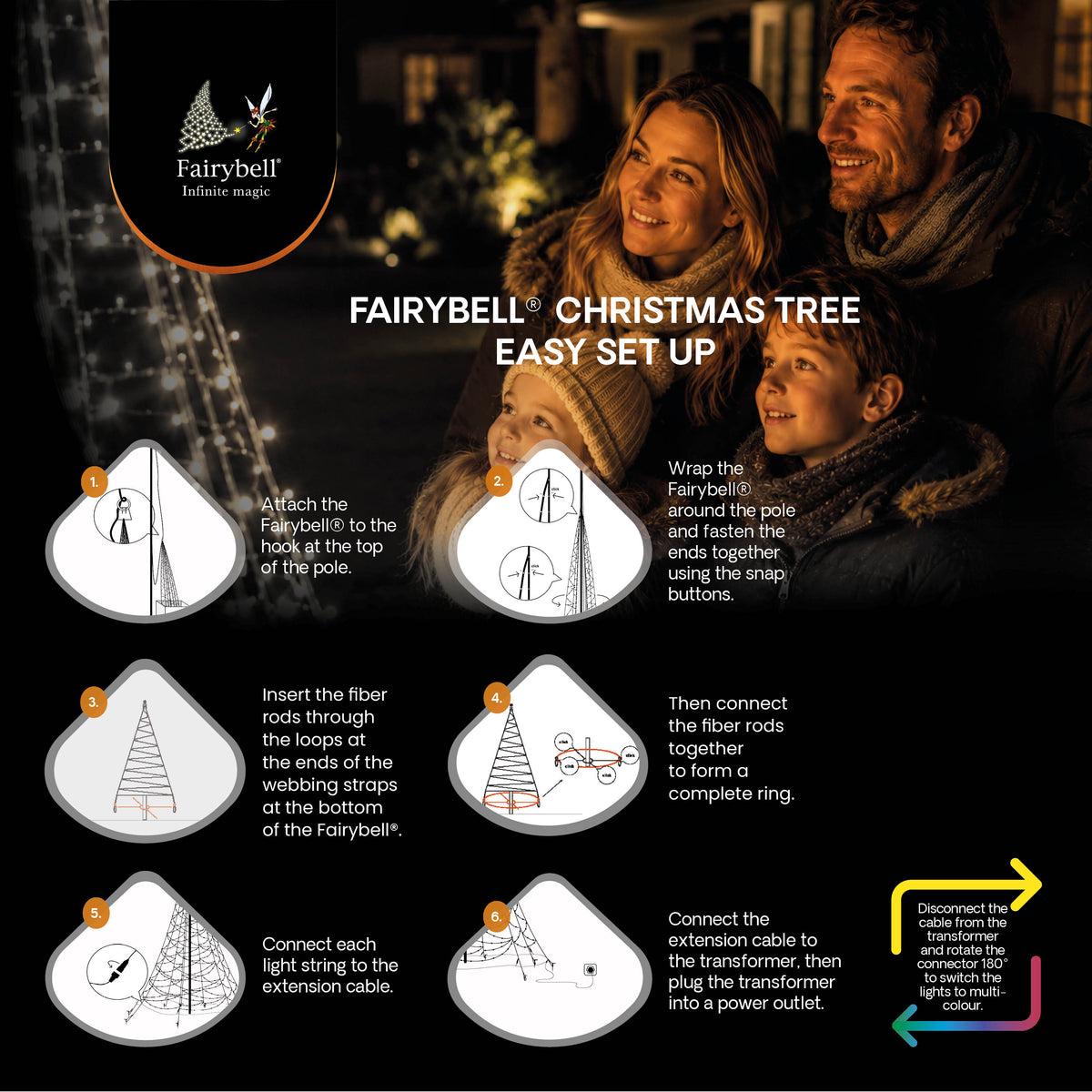 Fairybell Premium | 8 meter | 1536 LED-lampjes | Luminous Switch | Pre-order