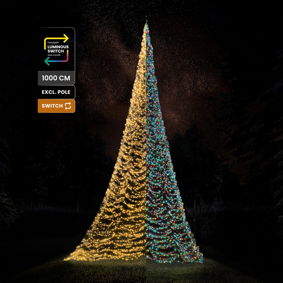 Fairybell Premium | 10 meter | 8000 LED-lampjes | Luminous Switch | Pre-order