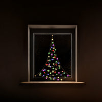 Fairybell Premium | Window Christmas Tree | 1.25 metre | 64 LED lights | Luminous Switch |