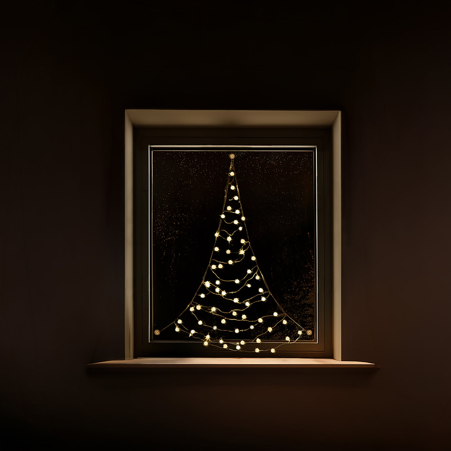 Fairybell Premium | Window Christmas Tree | 1.25 metre | 64 LED lights | Luminous Switch |