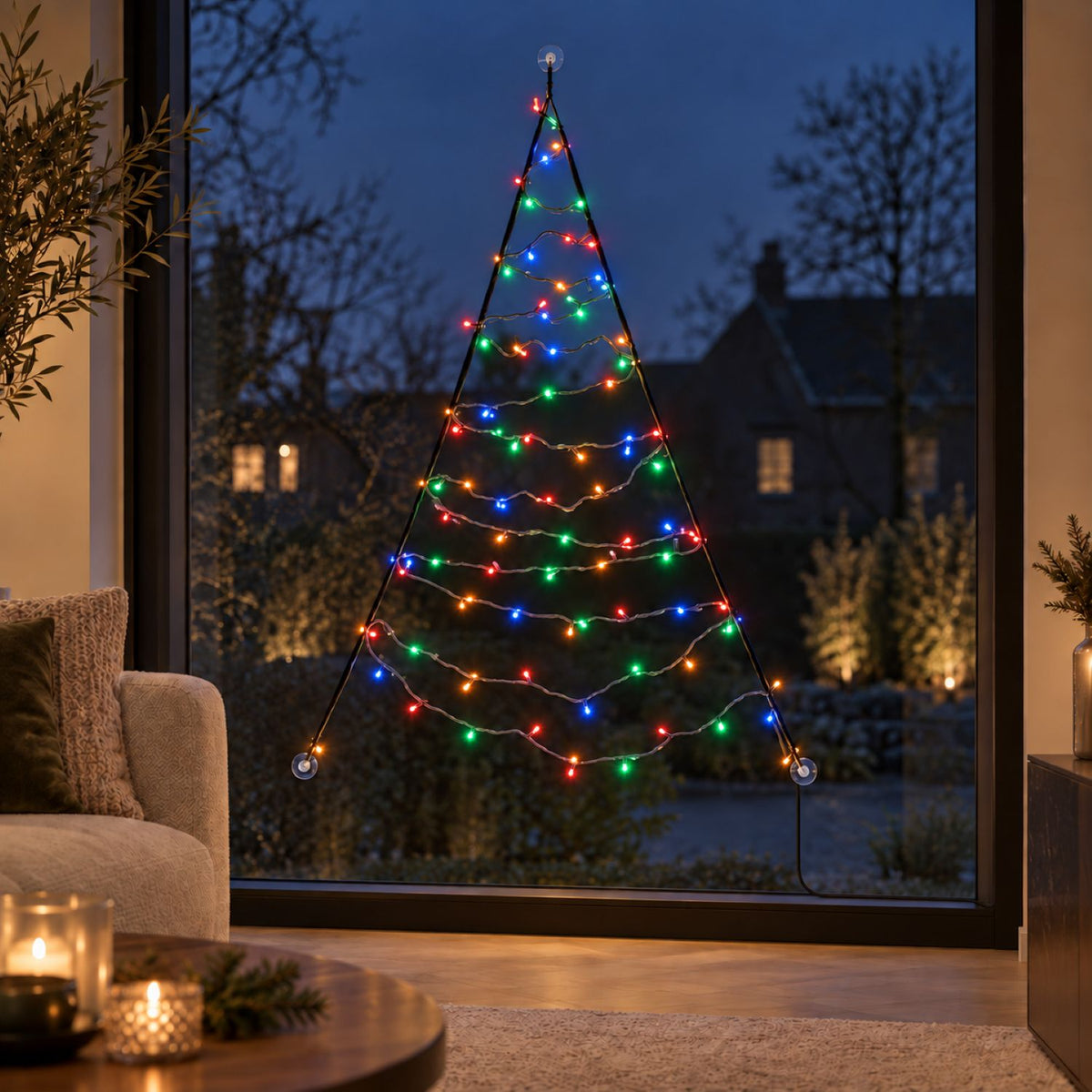 Fairybell Premium | Raamkerstboom | 1,25 meter | 64 LED-lampjes | Luminous Switch | Pre-order