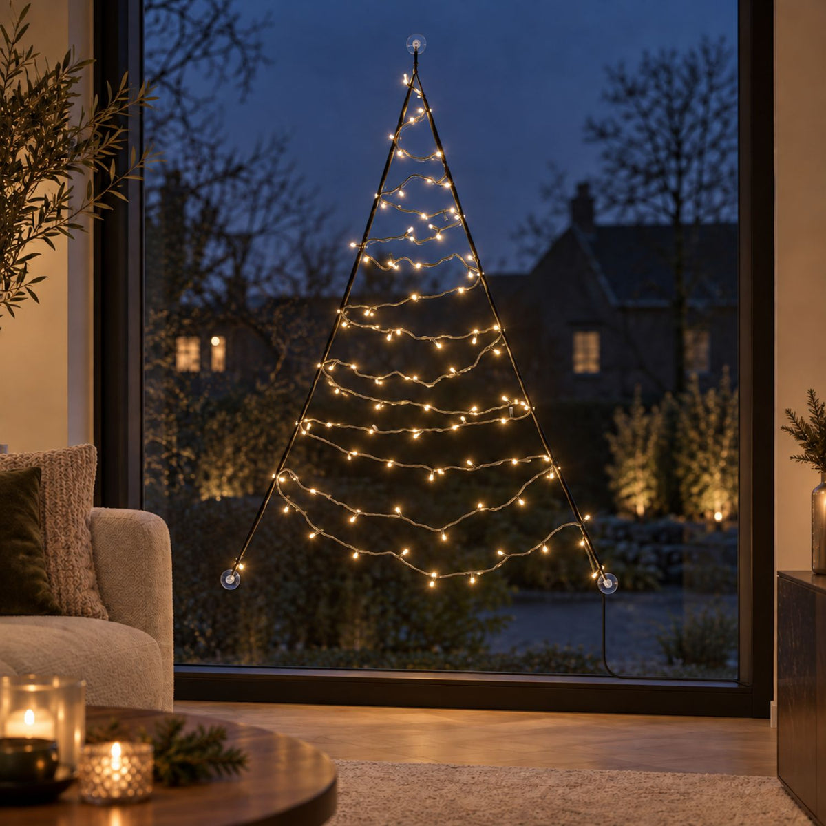 Fairybell Premium | Raamkerstboom | 1,25 meter | 64 LED-lampjes | Luminous Switch | Pre-order