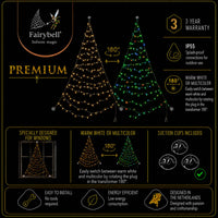 Fairybell Premium | Raamkerstboom | 1,25 meter | 64 LED-lampjes | Luminous Switch | Pre-order