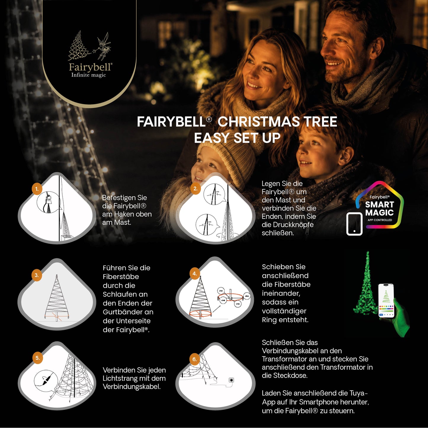 Fairybell Pro | 6 Meter | 1152 LED-Lichter | Smart Magic |