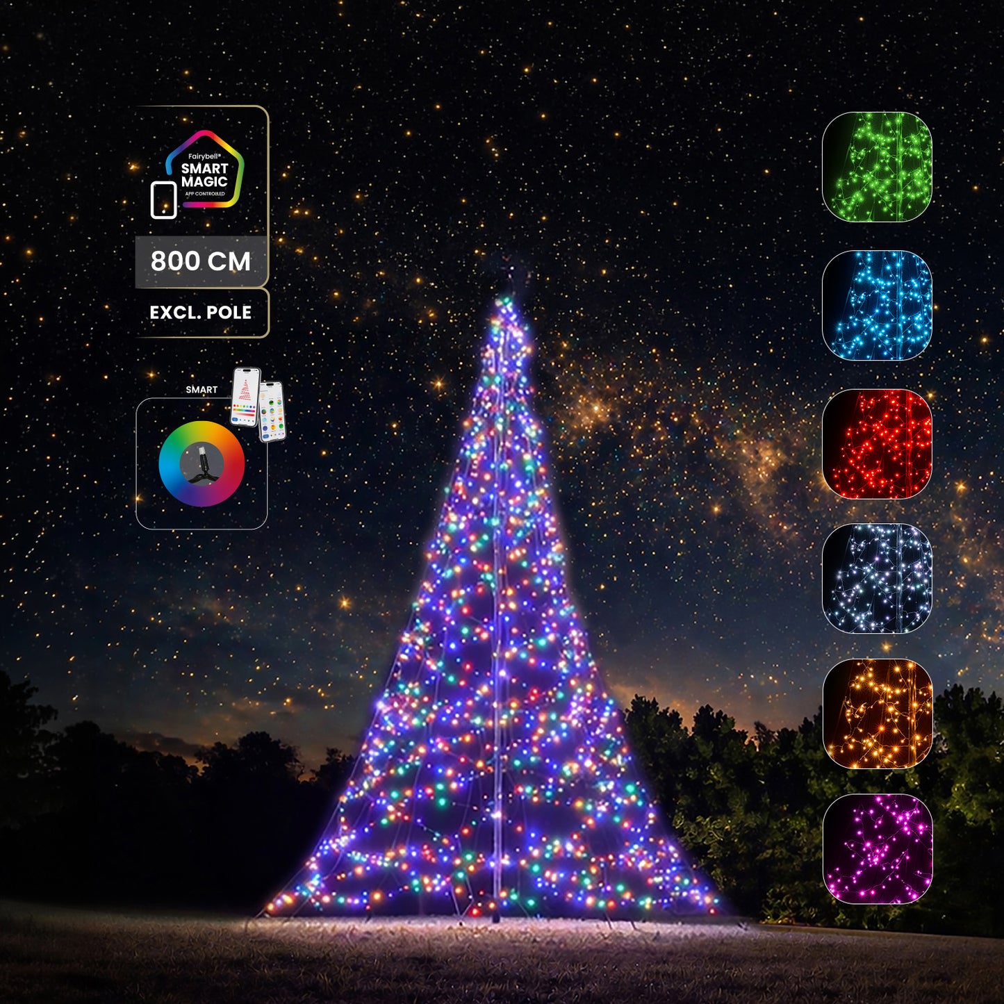 Fairybell Pro | 8 Meter | 1536 LED-Lichter | Smart Magic |
