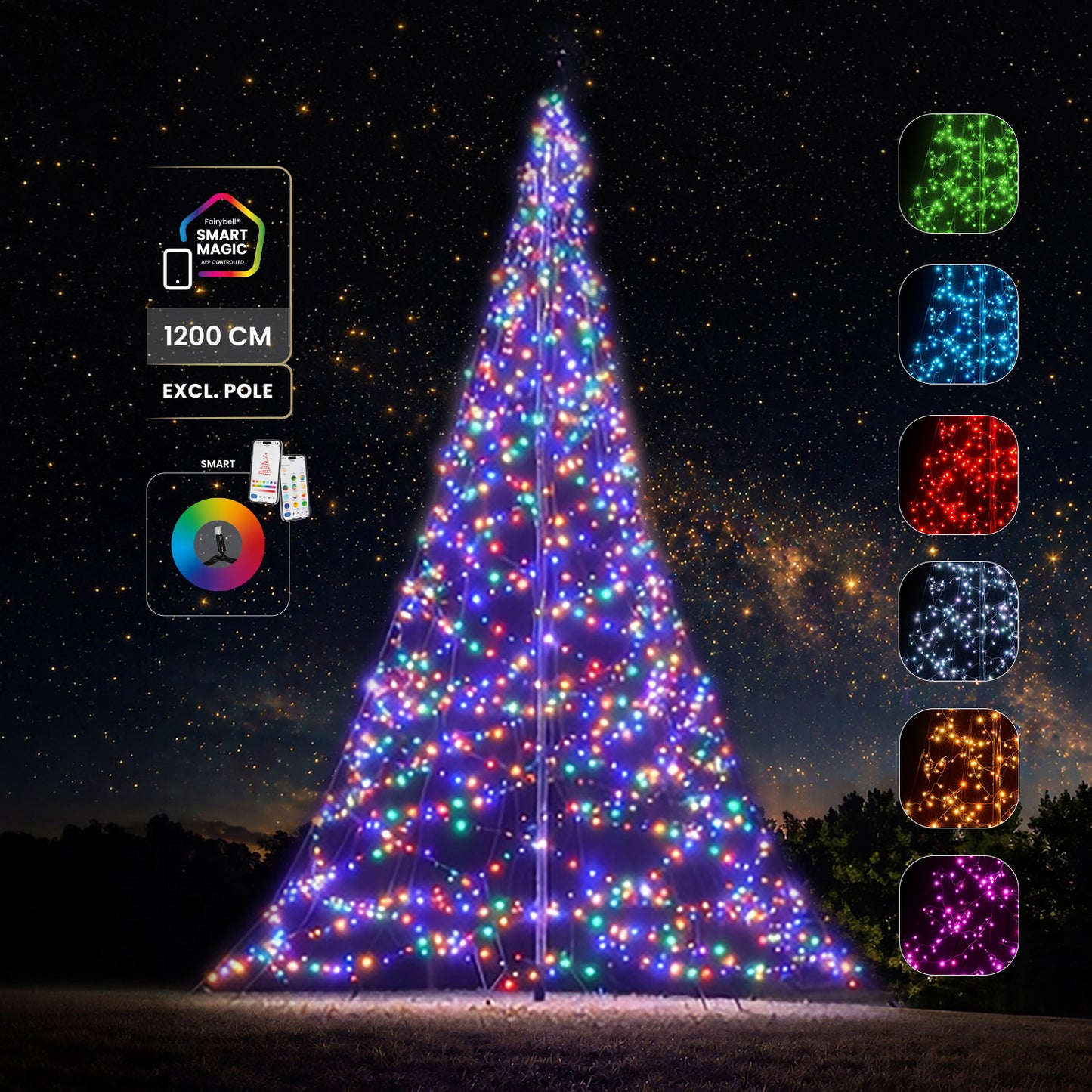 Fairybell Pro | 12 Meter | 2048 LED-Lichter | Smart Magic |