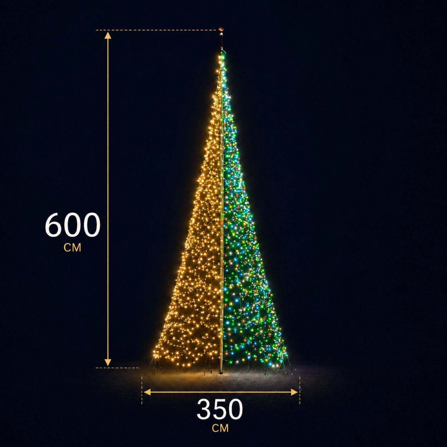 Fairybell Premium | 6 Meter | 2048 LED-Lichter | Luminous Switch |