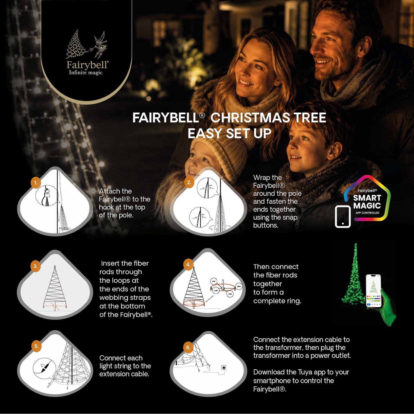 Fairybell Pro | 8 Meter | 1536 LED-Lichter | Smart Magic |