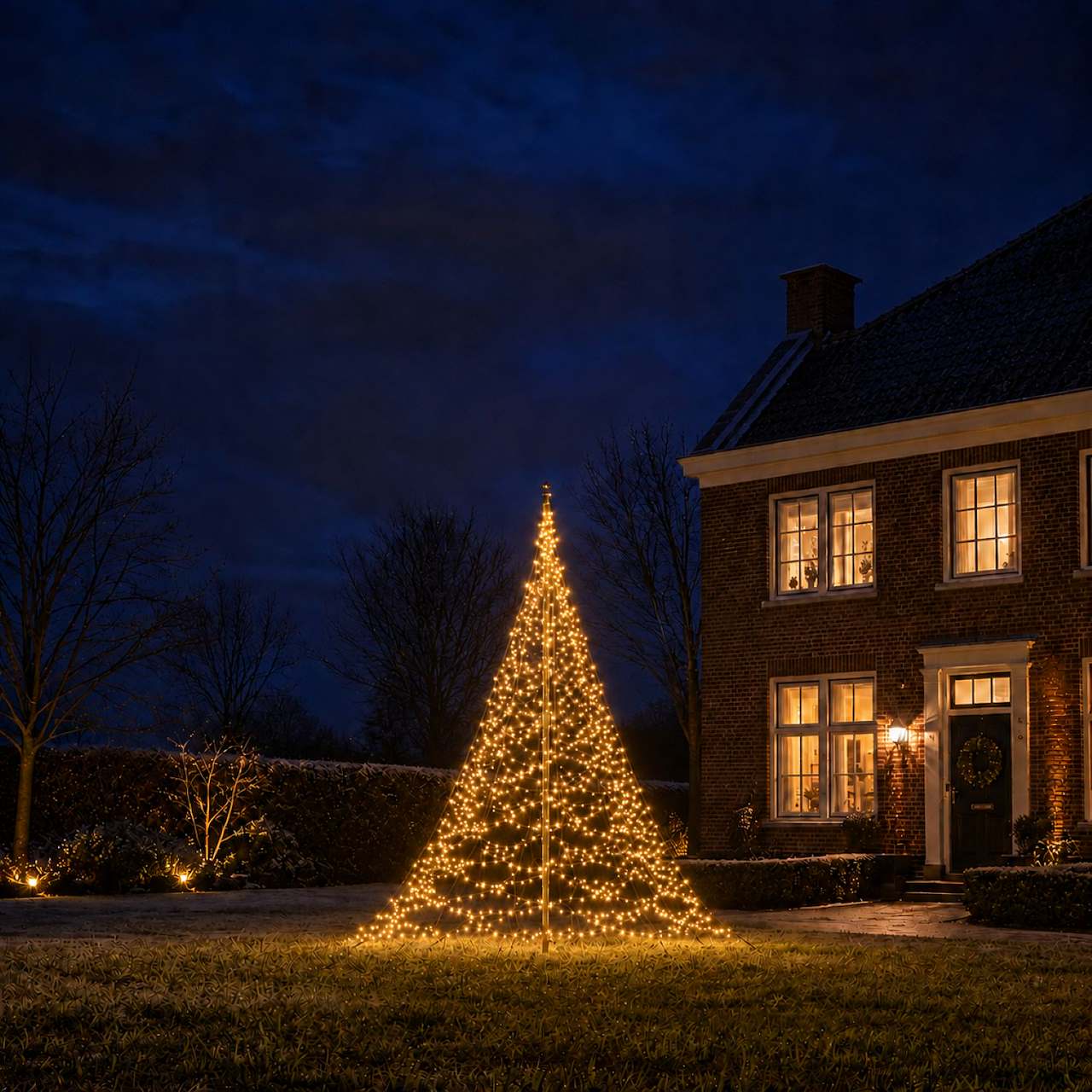 Fairybell Standard | 3 Meter | 480 LED-Lichter | Inklusive Mast | Warmweiß