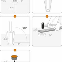 Fairybell | Deelbare Vlaggenmast | 6 meter | Zwart