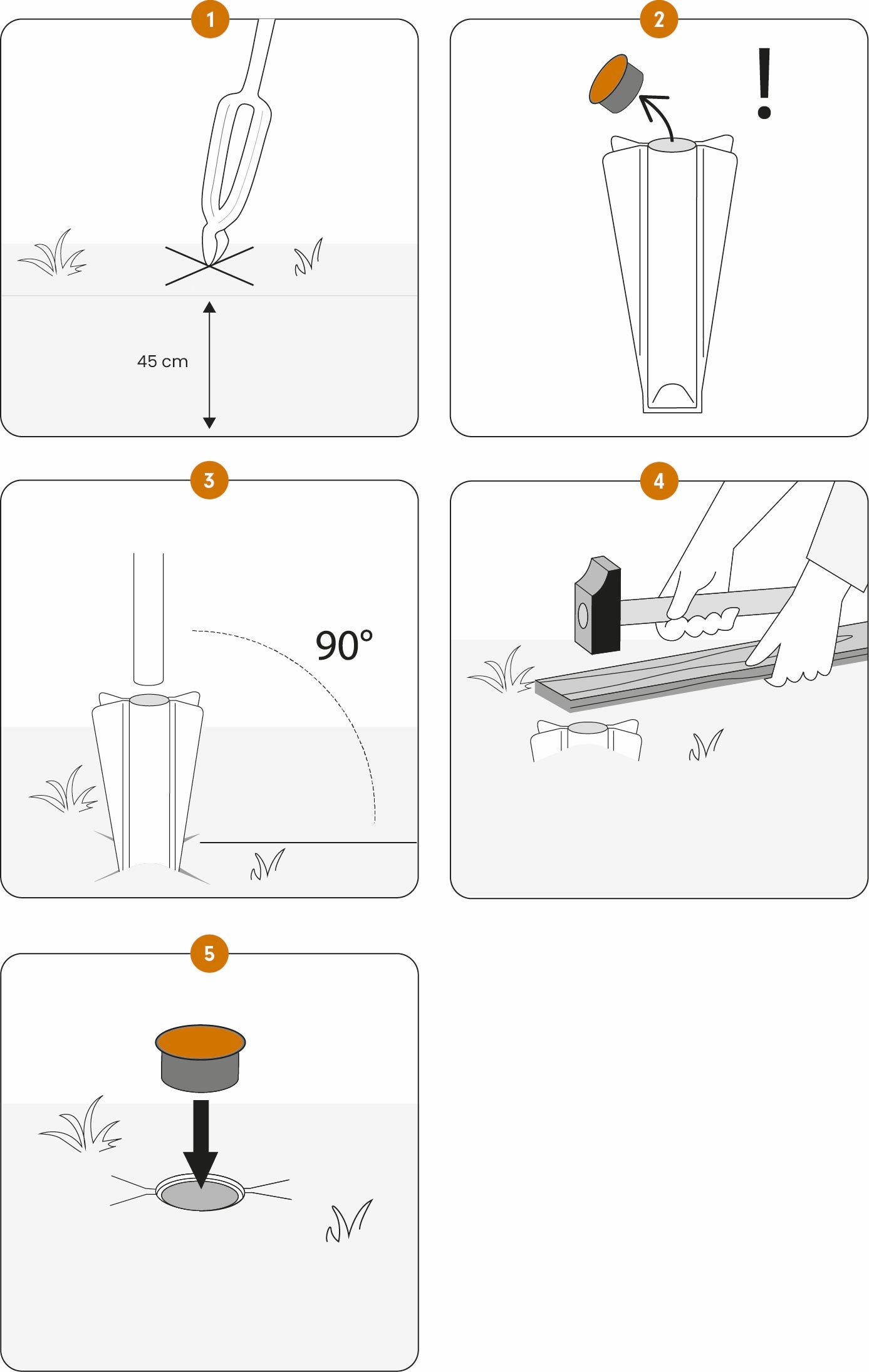 Fairybell | Deelbare Vlaggenmast | 6 meter | Zwart