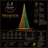 Fairybell Premium | 10 Meter | 2048 LED-Lichter | Luminous Switch |