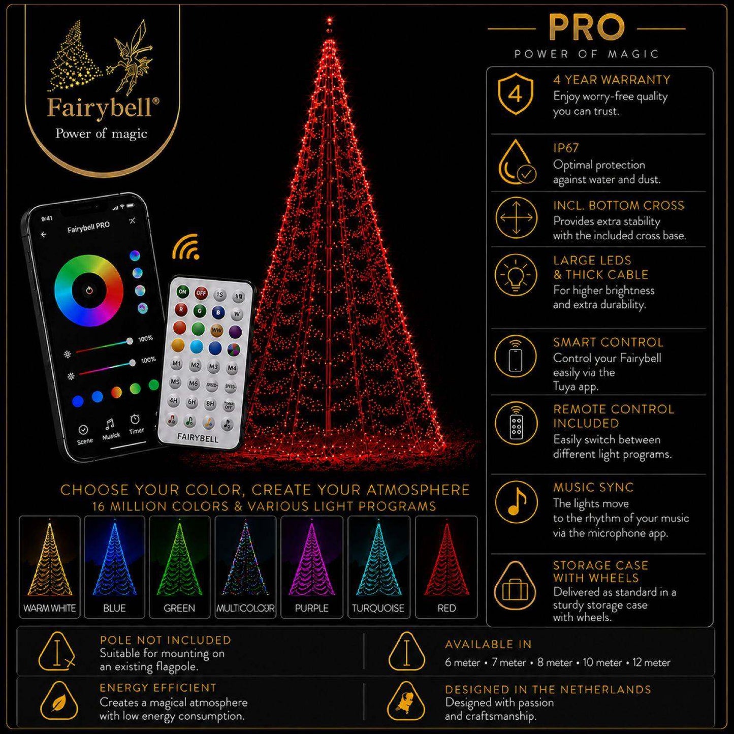 Fairybell Pro | 10 Meter | 1792 LED-Lichter | Smart Magic |
