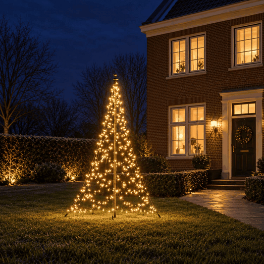 Fairybell Standaard | 2 meter | 300 LED-lampjes | Inclusief mast | Warm wit | Twinkle | Pre-order