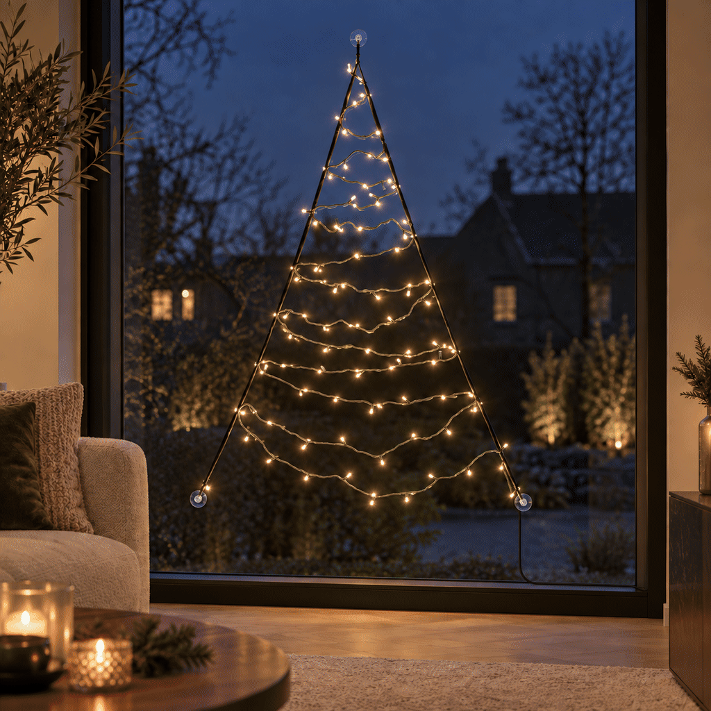 Fairybell Premium | Raamkerstboom | 1,25 meter | 64 LED-lampjes | Luminous Switch | Pre-order